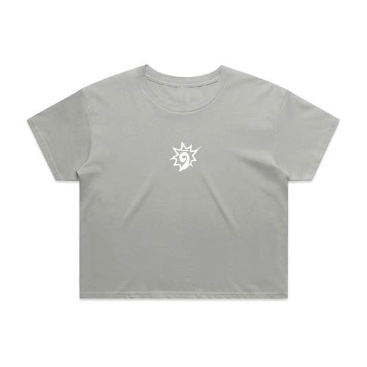 Metal Logo Crop Top